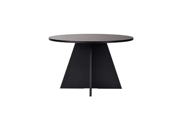 Zalen Runt Matbord 120 cm med Träutseende - Svart - Möbler - Bord & matgrupper - Matbord & köksbord