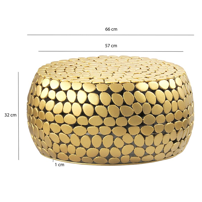 Zavric 66 cm Runt Soffbord i Metall - Guld - Möbler - Bord & matgrupper - Soffbord