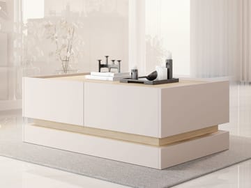Zelric Rektangulärt Soffbord 97 cm i Trä - Beige - Möbler - Bord & matgrupper - Soffbord
