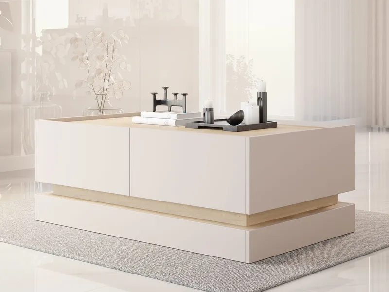 Zelric Rektangulärt Soffbord 97 cm i Trä - Beige - Möbler - Bord & matgrupper - Soffbord