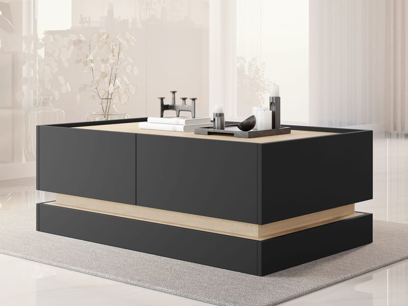 Zelric Soffbord 97 cm - Svart - Möbler - Bord & matgrupper - Soffbord