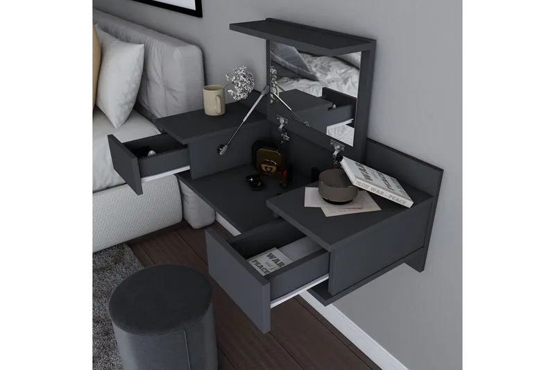 Zenn Sminkbord 100 cm - Antracit - Möbler - Bord & matgrupper - Sminkbord & toalettbord