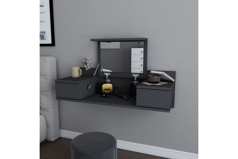 Zenn Sminkbord 100 cm - Antracit - Möbler - Bord & matgrupper - Sminkbord & toalettbord