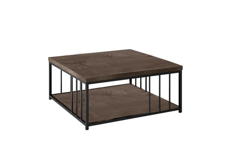 Zenn Soffbord 90x90 cm Brun/Svart - Hanah Home - Möbler - Bord & matgrupper - Soffbord