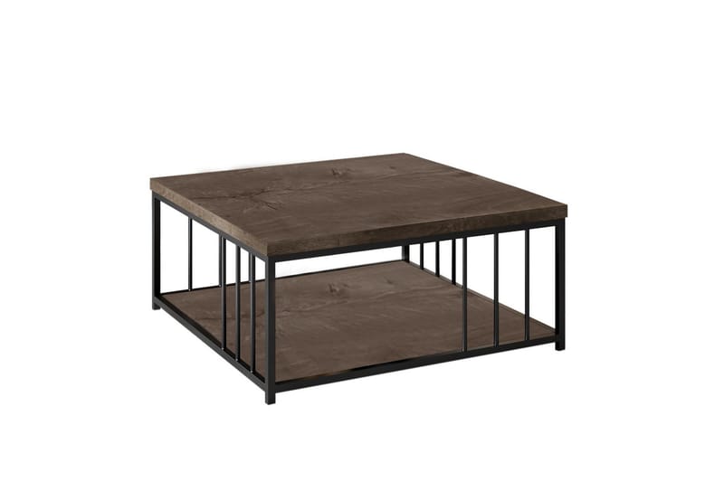 Zenn Soffbord 90x90 cm Brun/Svart - Hanah Home - Soffbord