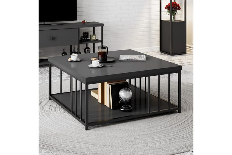 Zenn Soffbord 90x90 cm Svart - Hanah Home - Möbler - Bord & matgrupper - Soffbord