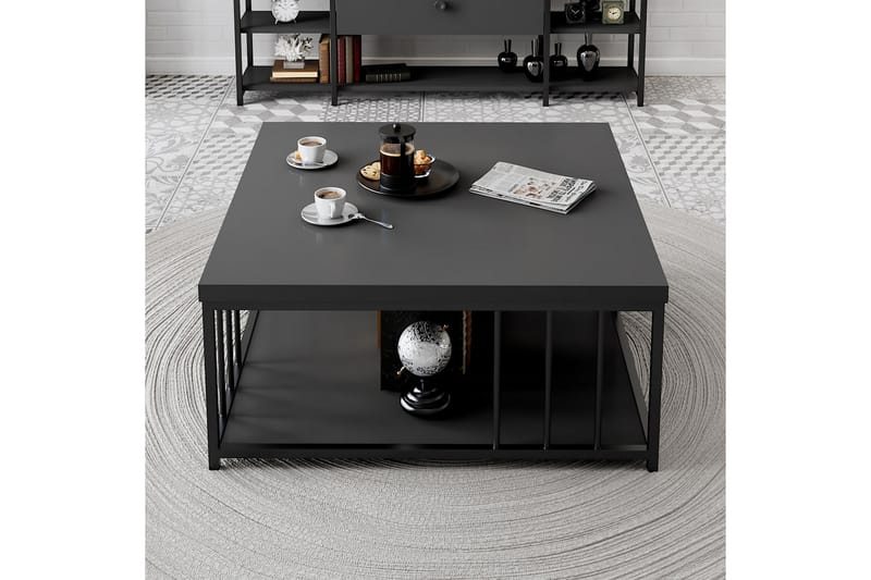 Zenn Soffbord 90x90 cm Svart - Hanah Home - Soffbord