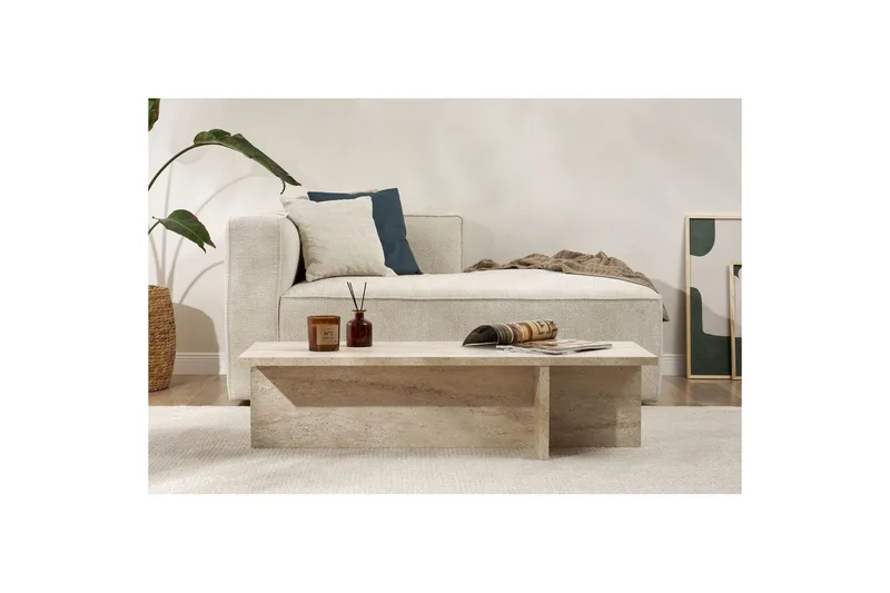 Zephral Soffbord 120 cm - Beige - Möbler - Bord & matgrupper - Soffbord