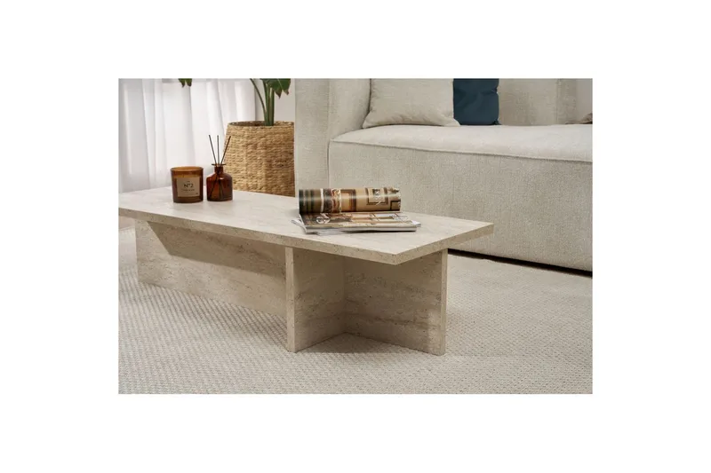 Zephral Soffbord 120 cm - Beige - Möbler - Bord & matgrupper - Soffbord