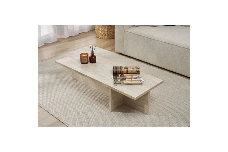 Zephral Soffbord 120 cm - Beige - Möbler - Bord & matgrupper - Soffbord