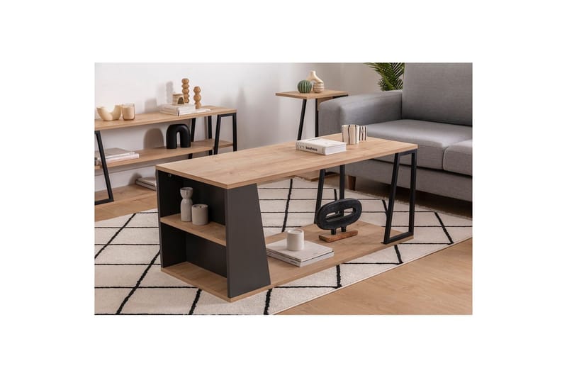 Zeric Soffbord 120 cm - Blå/Svart - Möbler - Bord & matgrupper - Soffbord