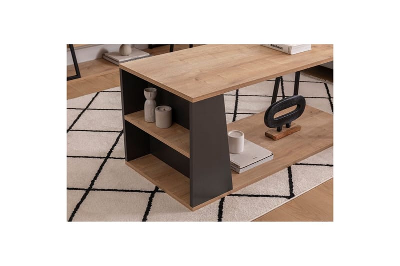 Zeric Soffbord 120 cm - Blå/Svart - Möbler - Bord & matgrupper - Soffbord