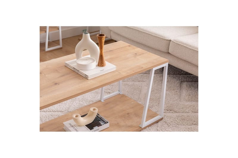 Zeric Soffbord 120 cm - Blå/Vit - Möbler - Bord & matgrupper - Soffbord