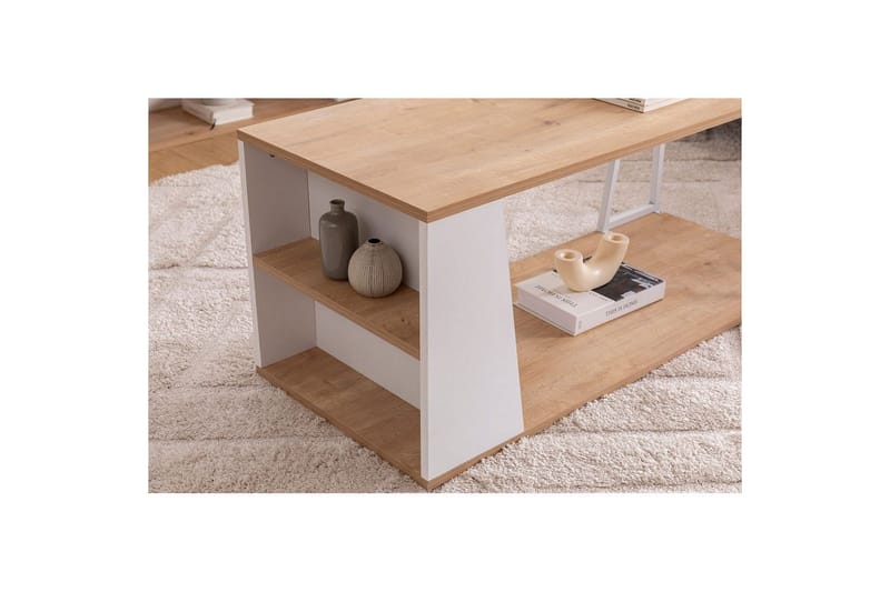 Zeric Soffbord 120 cm - Blå/Vit - Möbler - Bord & matgrupper - Soffbord