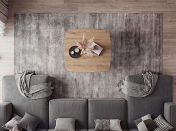 Zorlen Kvadratiskt soffbord 75x75 cm med eklook - ek-look svart - Möbler - Bord & matgrupper - Matbord & köksbord