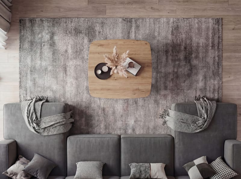 Zorlen Kvadratiskt soffbord 75x75 cm med eklook - ek-look svart - Möbler - Bord & matgrupper - Matbord & köksbord