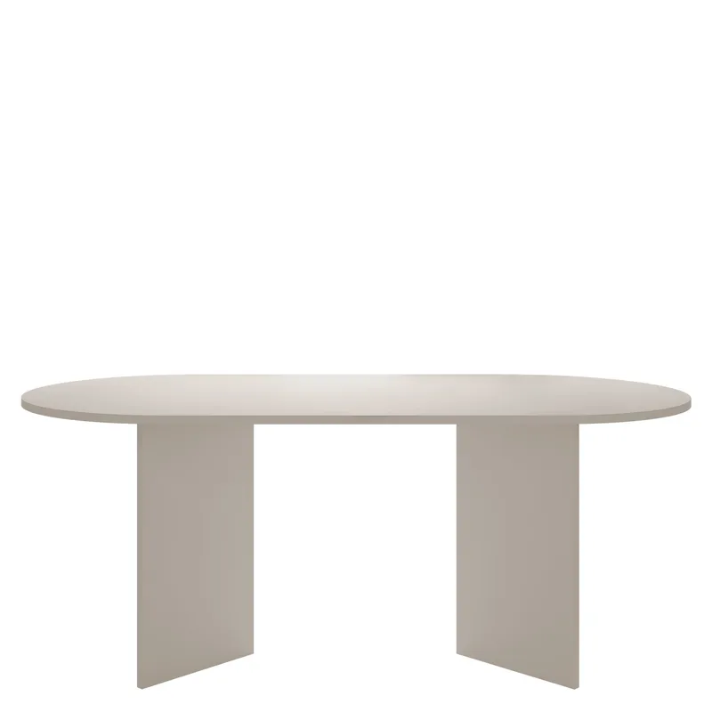 Zyleron Matbord oval 185 cm, Beige