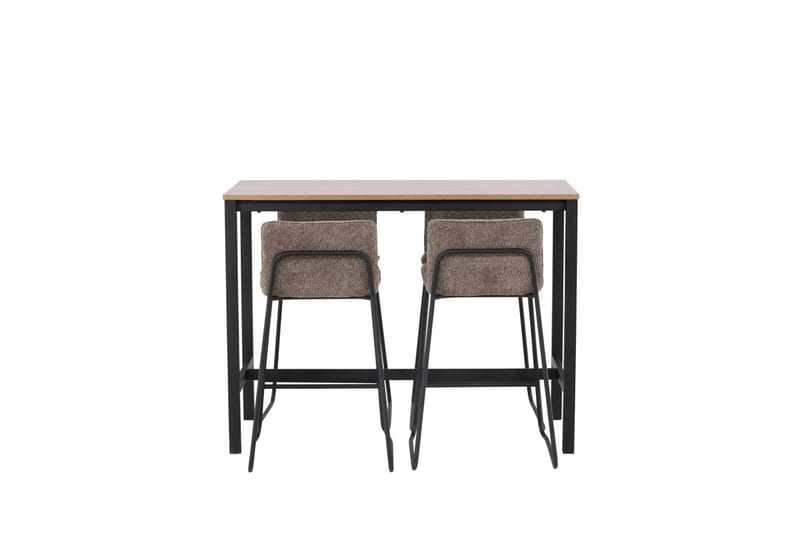 Camden Barbord 120x60x90 cm med 4 Bisbee Barstol - Mörkgrå, valnöt - Möbler - Bord & matgrupper