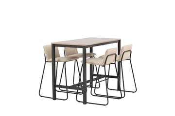 Camden Barbord 120x60x90 cm med 4 Bisbee Barstol - Möbler - Bord & matgrupper