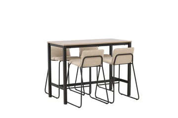 Camden Barbord 120x60x90 cm med 4 Bisbee Barstol - Möbler - Bord & matgrupper