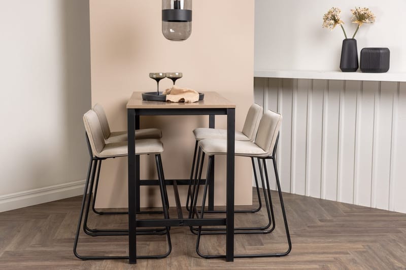 Camden Barbord 120x60x90 cm med 4 Bisbee Barstol