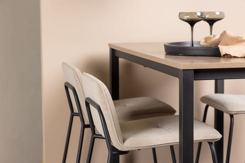 Camden Barbord 120x60x90 cm med 4 Bisbee Barstol - Möbler - Bord & matgrupper