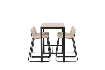 Camden Barbord 120x60x90 cm med 4 Bisbee Barstol - Möbler - Bord & matgrupper