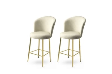 Cindrel Bargrupp 46 cm - Cream/Guld - Möbler - Stolar & fåtöljer - Barstol & barpall