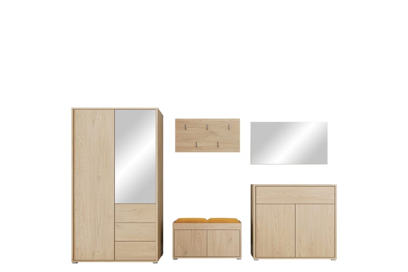 Agawal Hallmöbelset, Brun