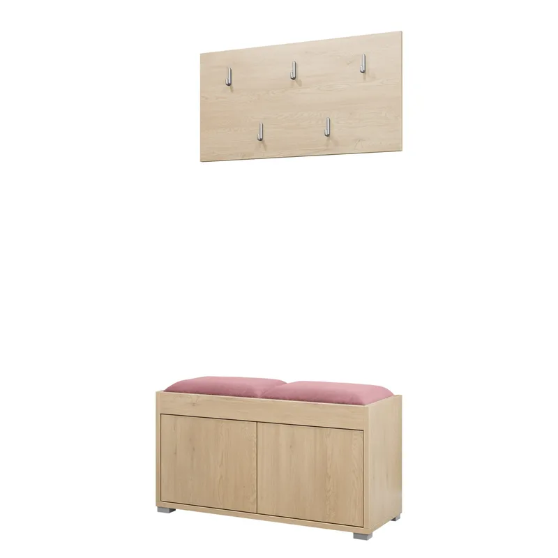 Agawal Hallmöbelset - Brun - Möbler - Hallmöbler - Möbelset för hall & entre