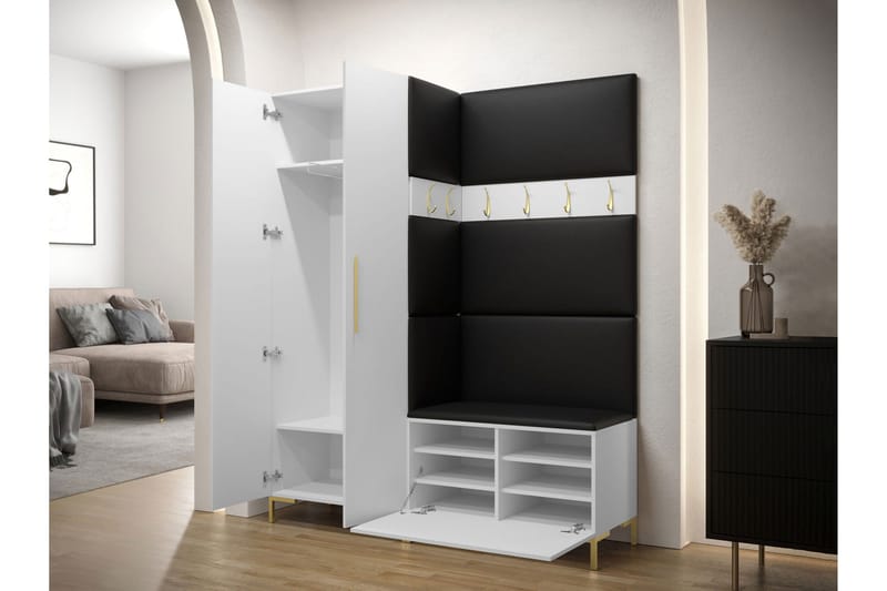 Ahsamin Hallmöbelset - Brun/Beige - Möbler - Hallmöbler - Möbelset för hall & entre