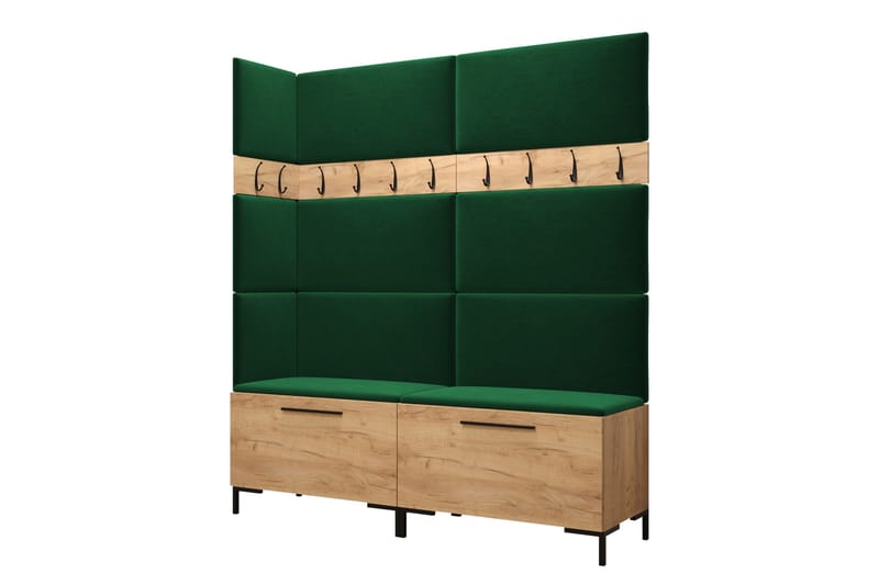 Ahsamin Hallmöbelset - Svart - Möbler - Hallmöbler - Möbelset för hall & entre