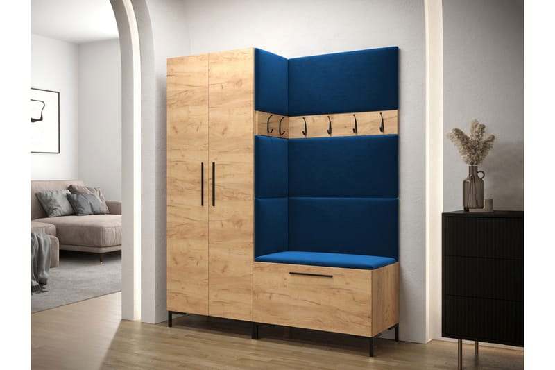 Ahsamin Hallmöbelset - Vit/Svart - Möbler - Hallmöbler - Möbelset för hall & entre