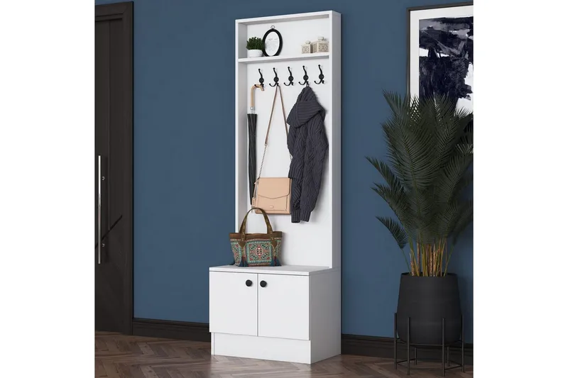 Alvric Hallmöbelset - Vit - Möbler - Hallmöbler - Möbelset för hall & entre