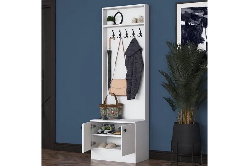 Alvric Hallmöbelset - Vit - Möbler - Hallmöbler - Möbelset för hall & entre