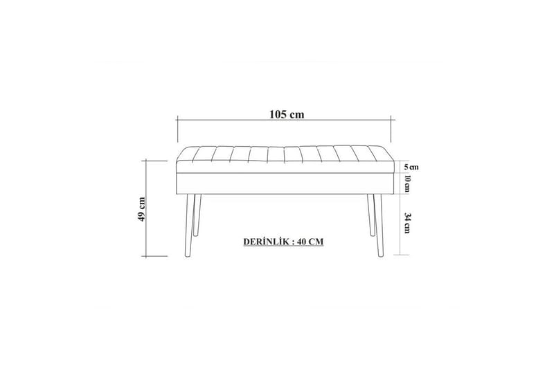 Anaya Hallmöbelset - Antracit - Möbler - Stolar & fåtöljer - Sittbänk - Skobänk & skohylla med bänk