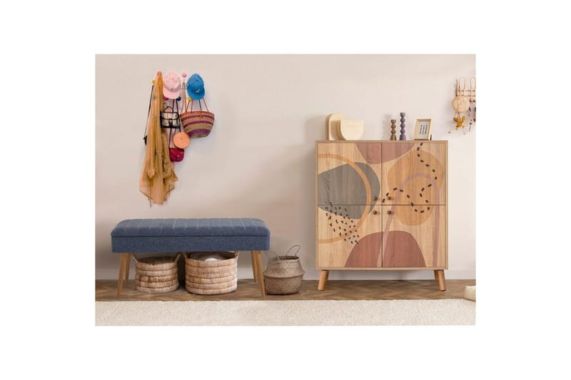 Anaya Hallmöbelset - Mörkblå - Möbler - Stolar & fåtöljer - Sittbänk - Skobänk & skohylla med bänk