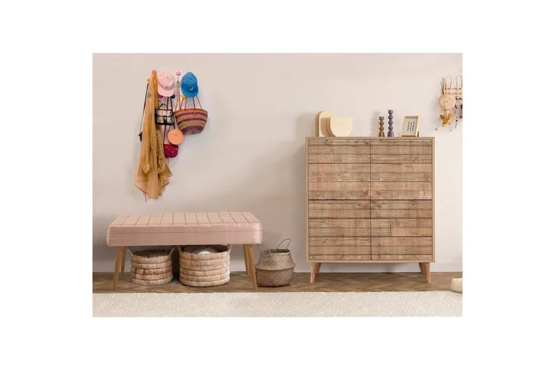 Anaya Hallmöbelset - Sten - Möbler - Stolar & fåtöljer - Sittbänk - Skobänk & skohylla med bänk