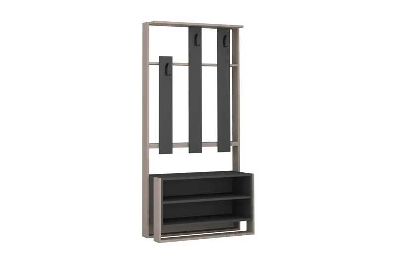 Bodsjö Klädförvaring 90 cm - Brun - Möbler - Hallmöbler - Möbelset för hall & entre