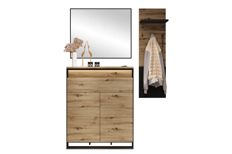 Dorana Hallmöbelset, Brun/Svart