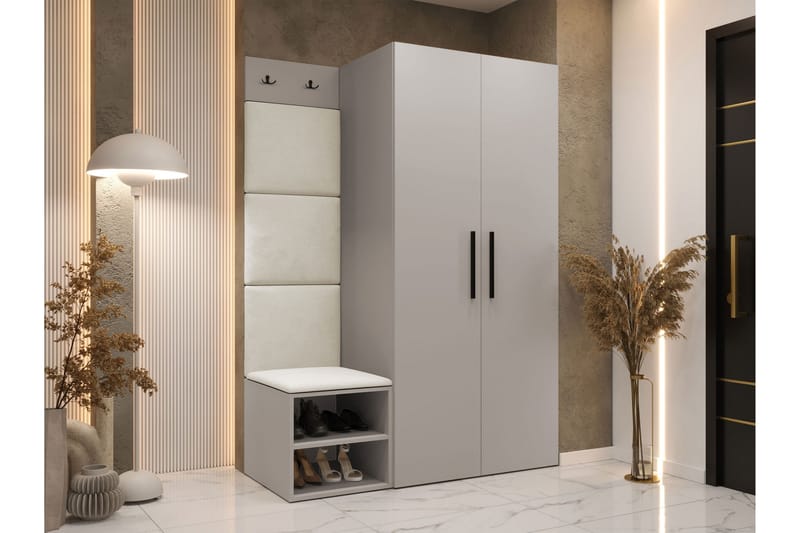 Farosa Hallmöbelset - Beige/Vit - Möbler - Hallmöbler - Möbelset för hall & entre