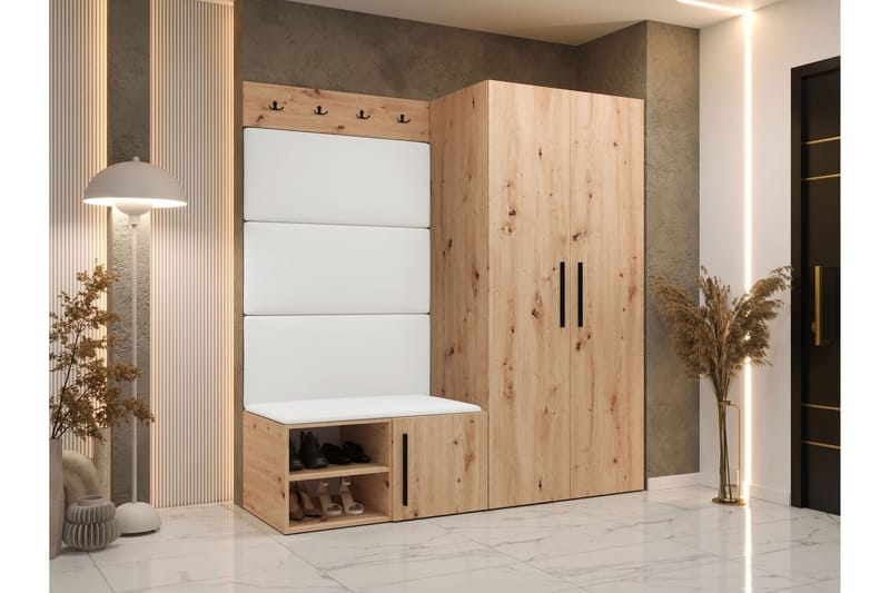 Farosa Hallmöbelset - Svart/Vit - Möbler - Hallmöbler - Möbelset för hall & entre