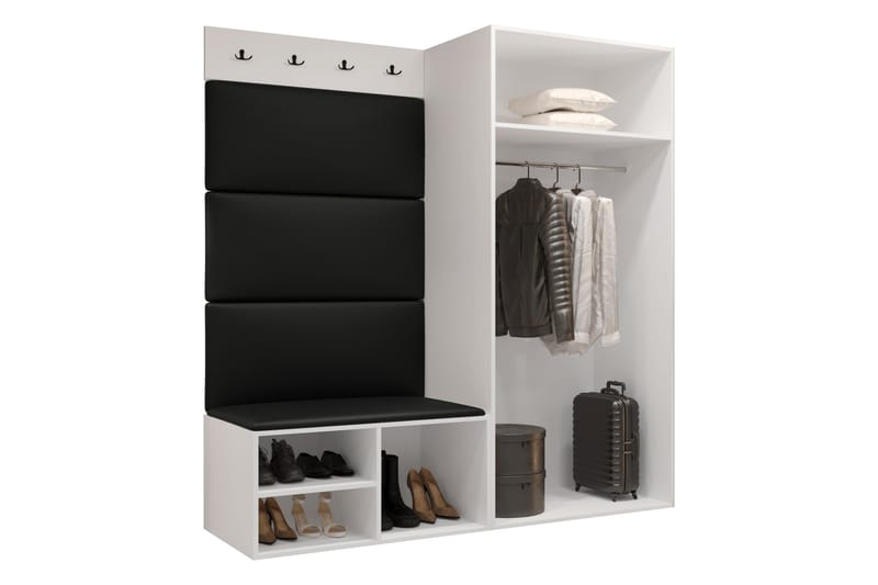 Farosa Hallmöbelset - Svart/Vit - Möbler - Hallmöbler - Möbelset för hall & entre