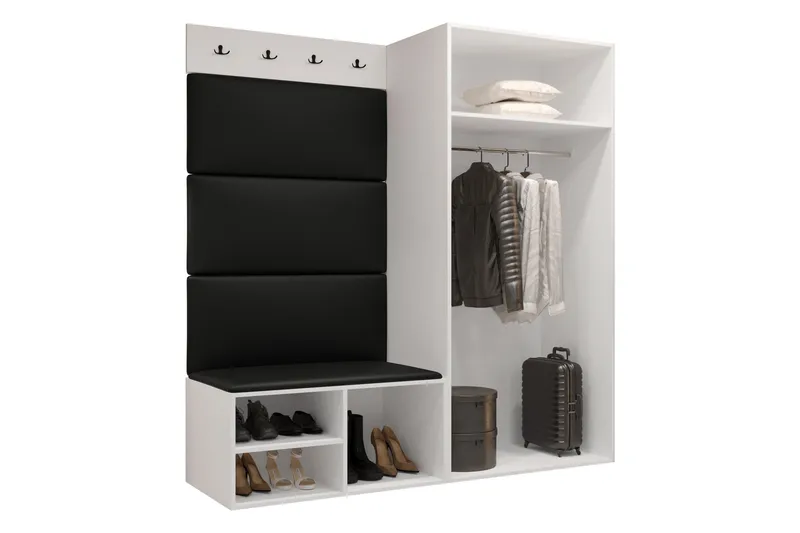 Farosa Hallmöbelset - Svart/Vit - Möbler - Hallmöbler - Möbelset för hall & entre