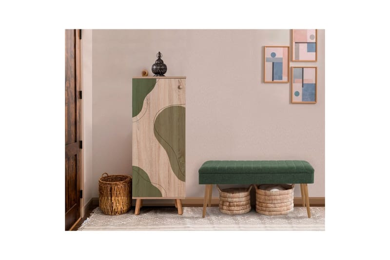 Gelsgan Hallmöbelset - Grön - Möbler - Hallmöbler - Möbelset för hall & entre