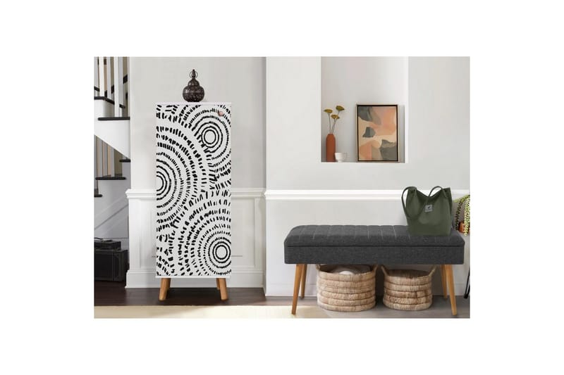 Gelsgan Hallmöbelset - Vit/Antracit - Möbler - Hallmöbler - Möbelset för hall & entre