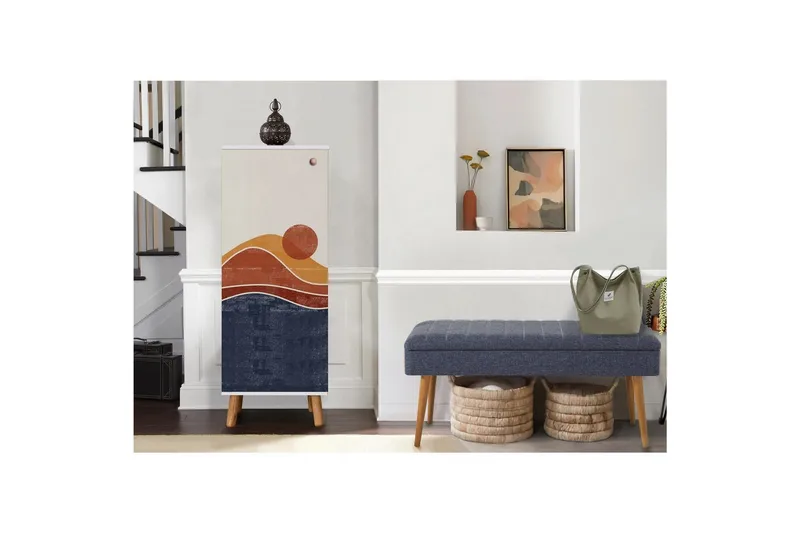 Gelsgan Hallmöbelset - Vit/Mörkblå - Möbler - Hallmöbler - Möbelset för hall & entre