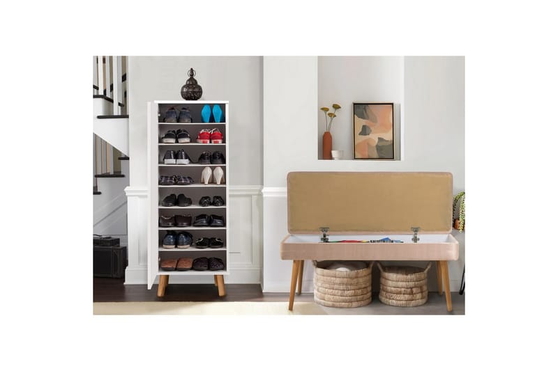 Gelsgan Hallmöbelset - Vit/Sten - Möbler - Hallmöbler - Möbelset för hall & entre