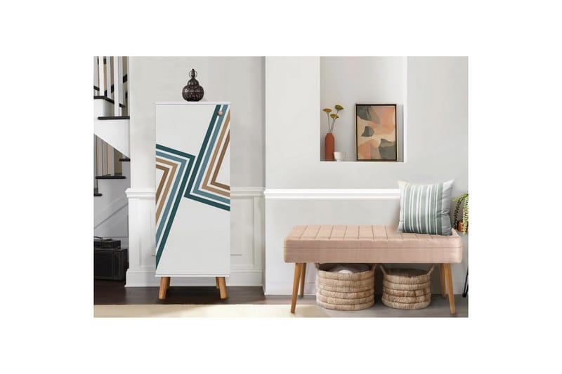 Gelsgan Hallmöbelset - Vit/Sten - Möbler - Hallmöbler - Möbelset för hall & entre