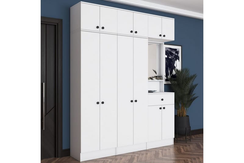 Hallmöbel Donel Vit - Vit - Möbler - Hallmöbler - Möbelset för hall & entre